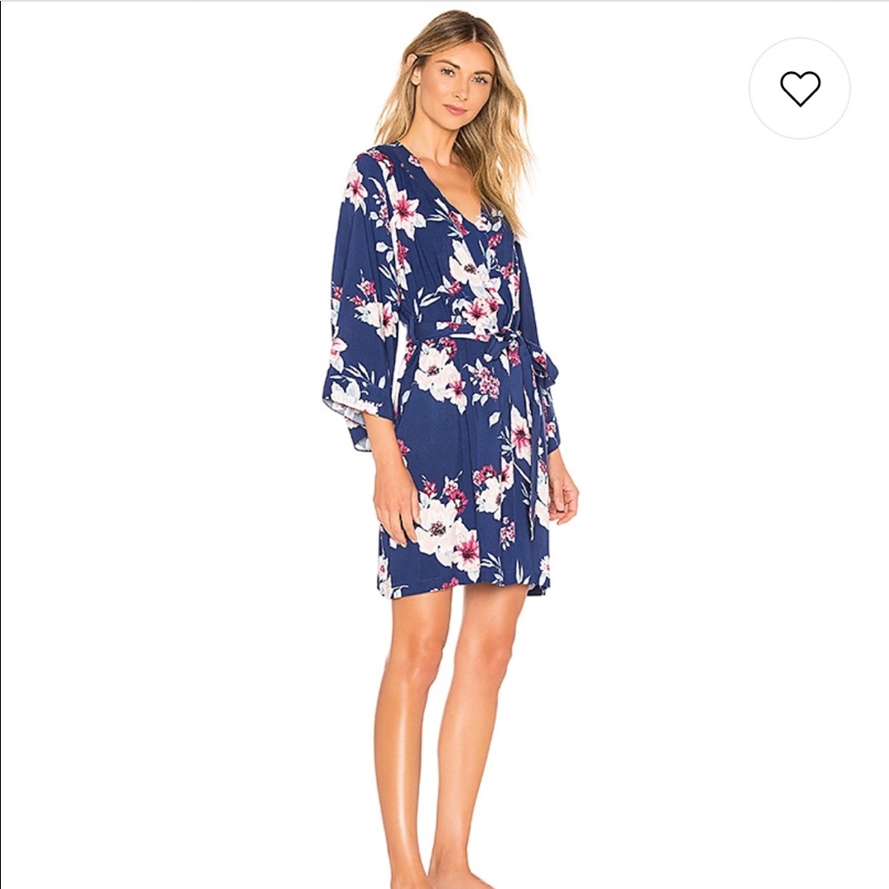 Yumi Kim DREAM LOVER ROBE IN TAPESTRY NAVY
